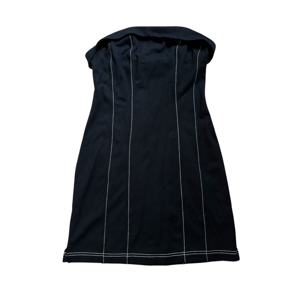 Urban Outfitters Kristy Knit Corset Tube Dress Bodycon Mini Black Small - Picture 4 of 10
